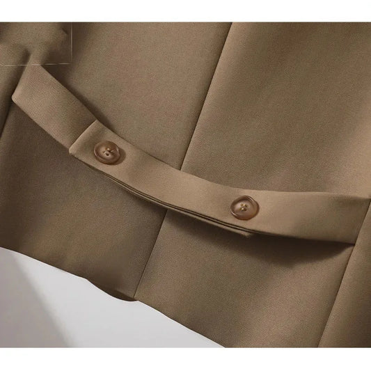 NEW Women's Blazer Vest Coat 2026 Spring Summer Short Lined Suit Jacket Female V-Neck Single Breasted Sleeveless Wasitcoat