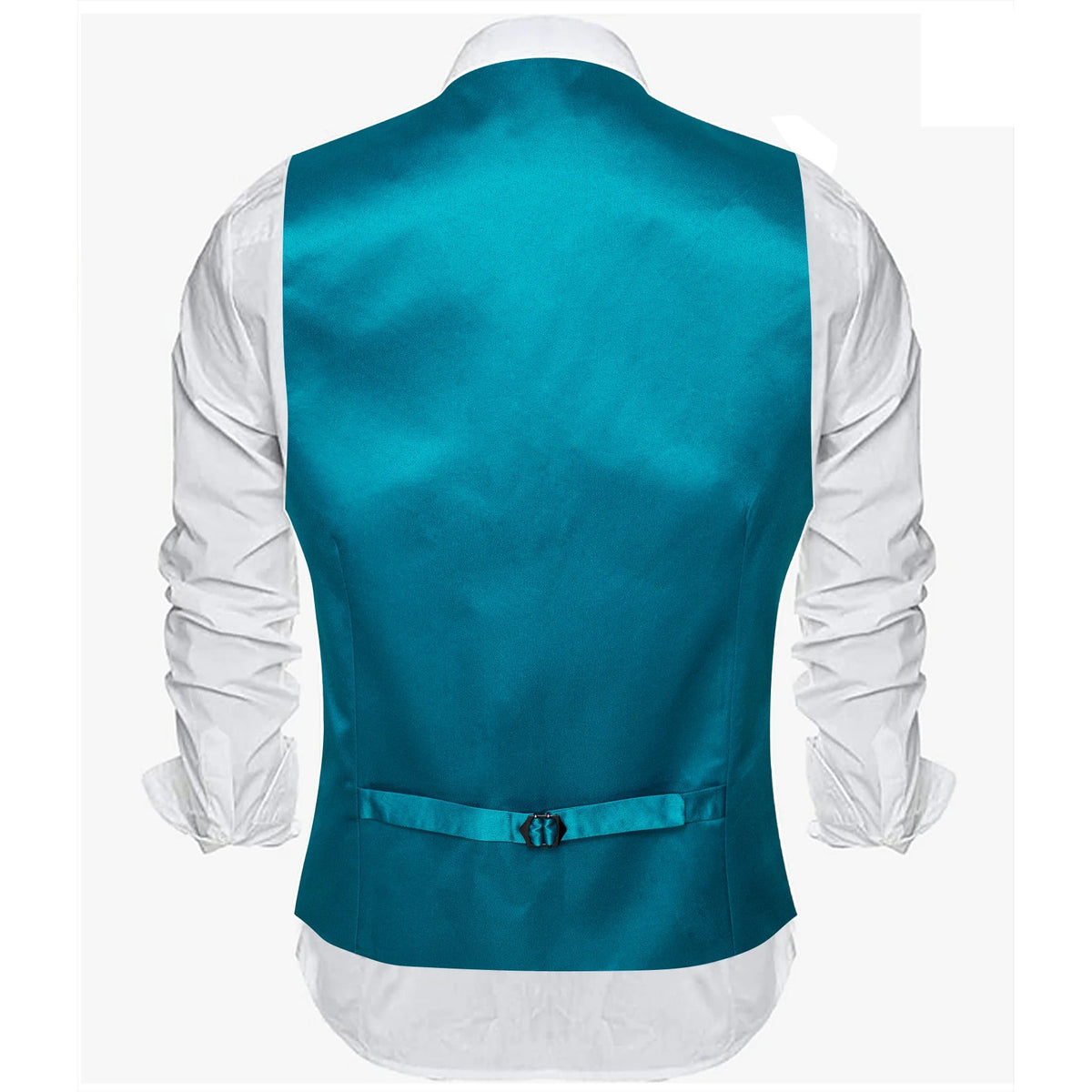 Men's Satin Vest Slim Fit Single-Breasted Waistcoat for Weddings and Formal Occasions