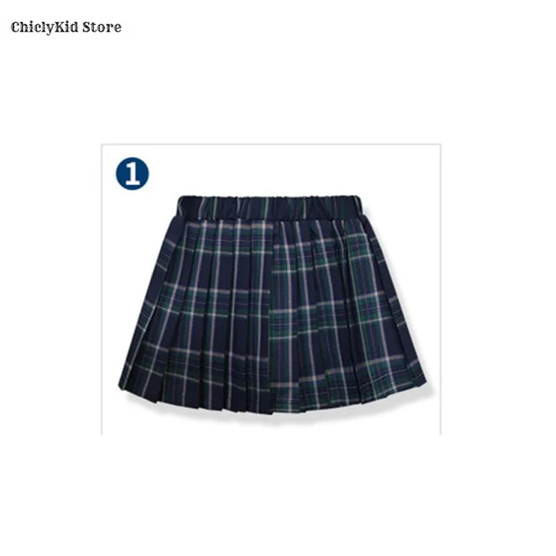 Boys Green Blazers Pants School Uniform Girls Jacket Skirt Shirt Tie Suits Kids Formal Dress Tuxedo Children Student Clothes Set