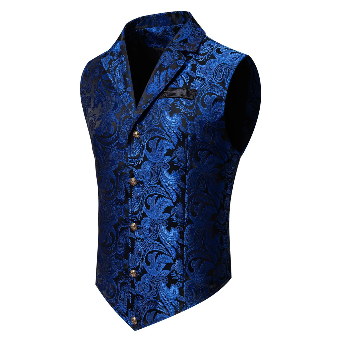 Men's Suit Vest Jacquard Smart Casual Single Breasted Slim Fit Waistcoat
