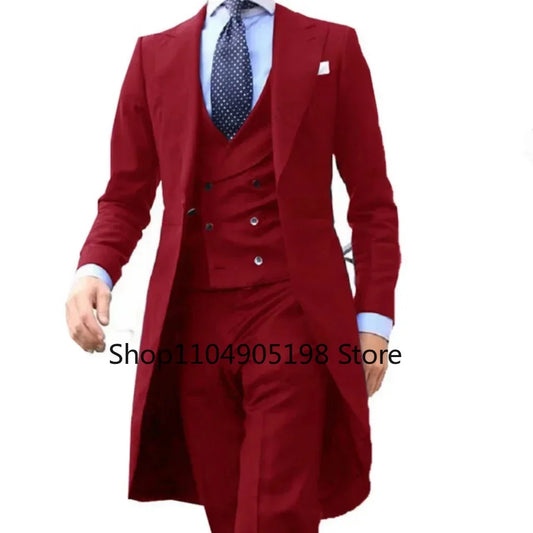 Costume de smoking ajusté pour garçons d'honneur Veste de cérémonie avec revers en pointe pour célébrités Robes de soirée élégantes Fêtes de mariage sur la plage en été