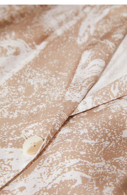 Minimalism Silk Blazers 2026 Summer Notched Printed Basic Fashion Jacket Three Quarter Women Office Lady Blouse 12452146