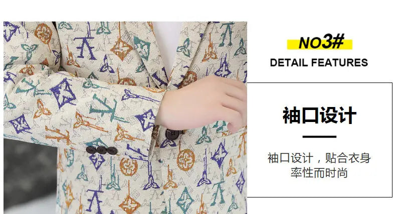 Blazer Men's fashion outdoor travel gentleman wedding Slimming Business versatile Trendy Casual Korean-style formal wear Blazer