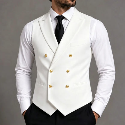 Men's Double Breasted Vest for Wedding & Formal Occasions