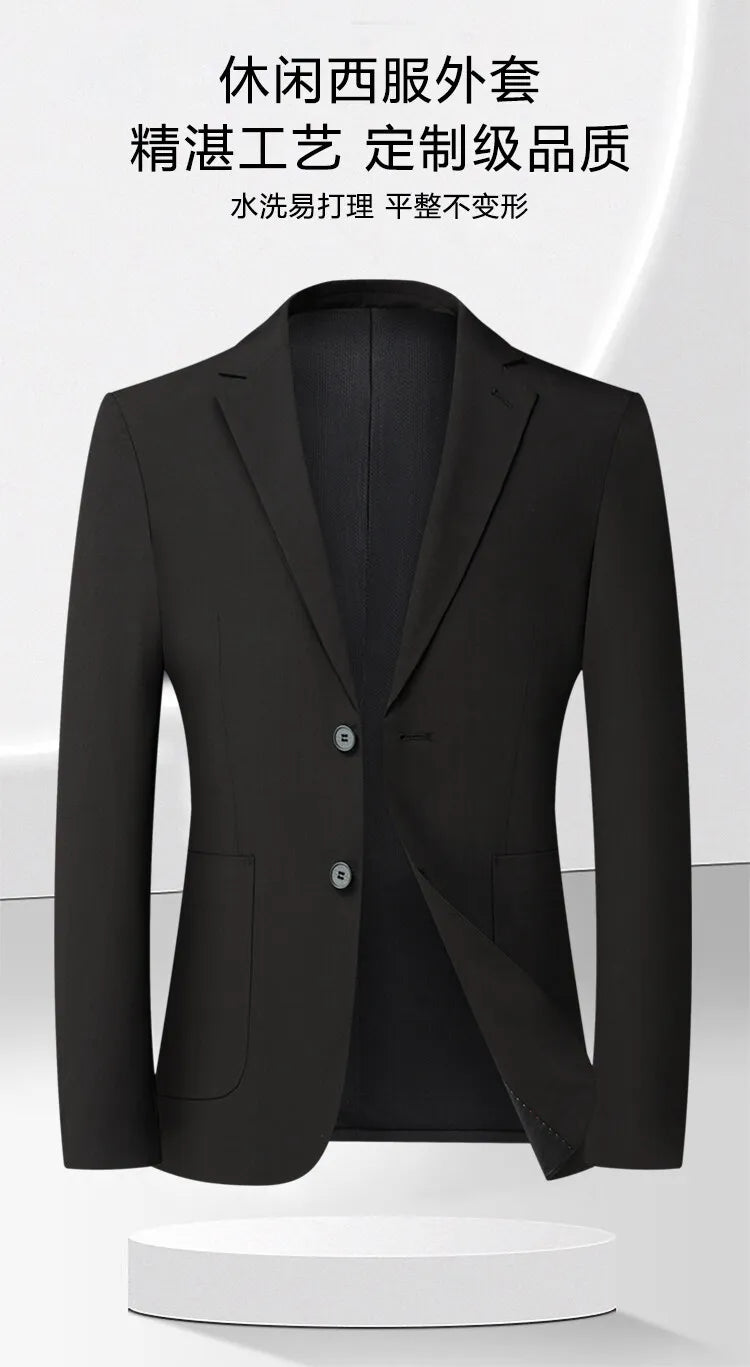 2025 Blazer Men's Fashion Gentleman Business Slimming Trend British Style Performance, Banquet Hosting, Casual Wedding Blazer