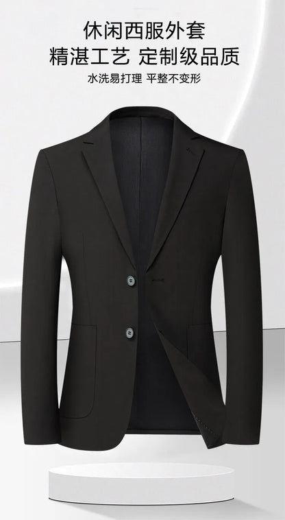 2025 Blazer Men's Fashion Gentleman Business Slimming Trend British Style Performance, Banquet Hosting, Casual Wedding Blazer