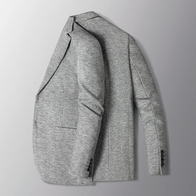 Blazer's New Men's Fashion Outdoor Travel Camping Youth Wedding Versatile, Hosting Campus Slimming Casual Korean Version Blazer