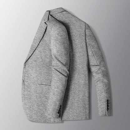 Blazer's New Men's Fashion Outdoor Travel Camping Youth Wedding Versatile, Hosting Campus Slimming Casual Korean Version Blazer