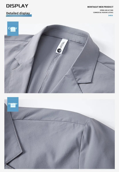 Sun Protection Lightweight Blazer - Fashionable Business Outdoor Travel Wedding Casual Korean Style Men's Lightweight Blazer