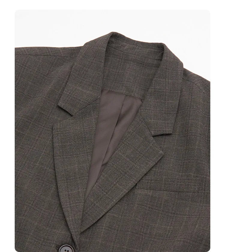 New Women Blazers Single-breasted Loose Casual Retro Striped Office Ladies Suit Jacket Female Coat Spring Autumn 2026