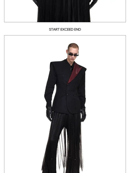 Fashion Original Personalized High Quality Sleeveless Vest Coat Men 2025 New Double Breasted Street Male Waistcoat JY4030