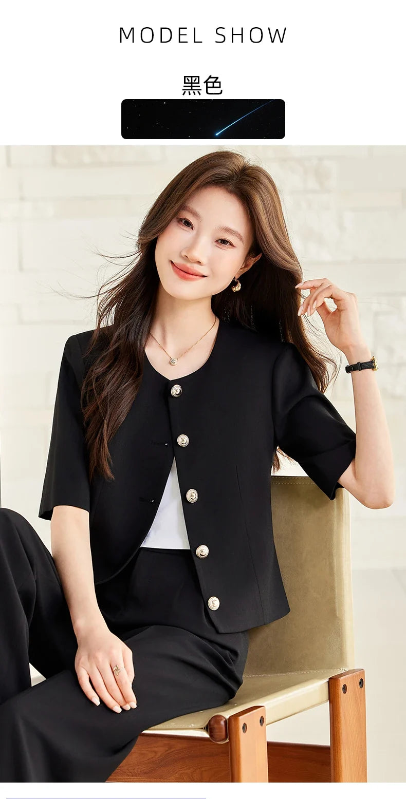 Fashionable Professional Women's Clothing, Two-Piece Blazer+Pants, Exquisite Elegant, 2026 Spring/Summer New Collection