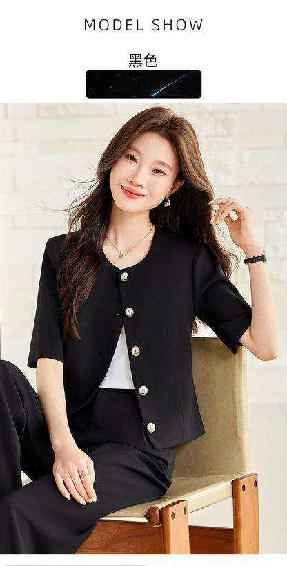 Fashionable Professional Women's Clothing, Two-Piece Blazer+Pants, Exquisite Elegant, 2026 Spring/Summer New Collection