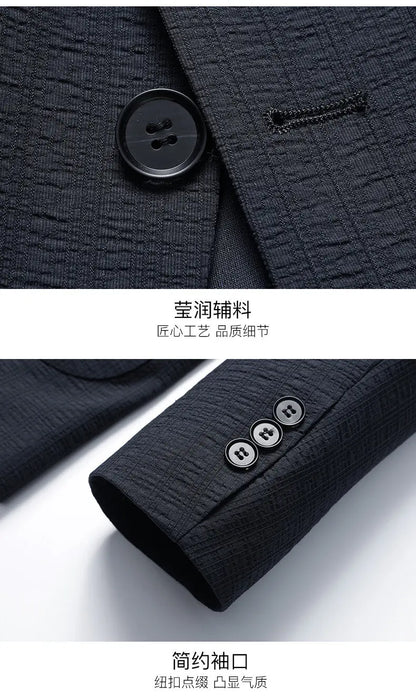 Blazer Men Fashion Gentleman Business Versatile Slimming British Style Solid Colors Hosting Performances Casual Weddings Blazer