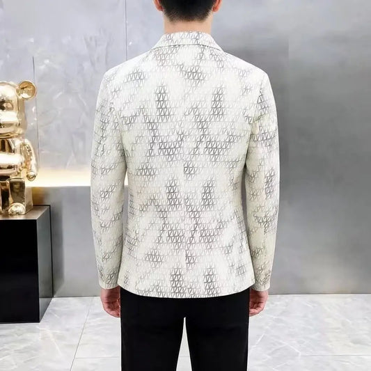 Men's Slim Fit Blazer – Smart Casual Single-Breasted Jacket for Men