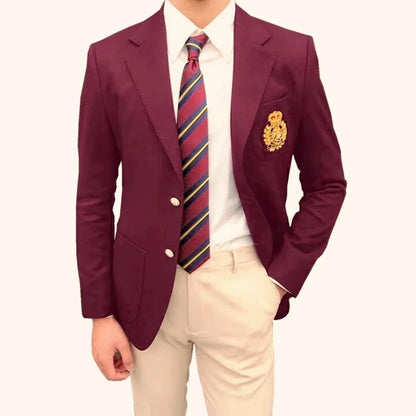1 Piece Formal Wedding Business Coat Top Men Two Buttons Notch Lapel Jacket Smart Casual Slim Fit Suit Blazer for Prom Party