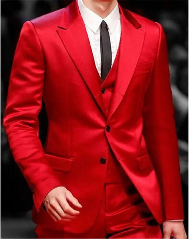 Yellow 3 Pieces Men Suits Custom Made Latest Coat Pant Designs Fashion Wedding Grooms Suit Jacket