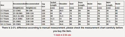 2-11Years Children's Kindergarten Dress  Girls Spring Autumn School Uniform Suit College Style English Class Suit Chorus Costume