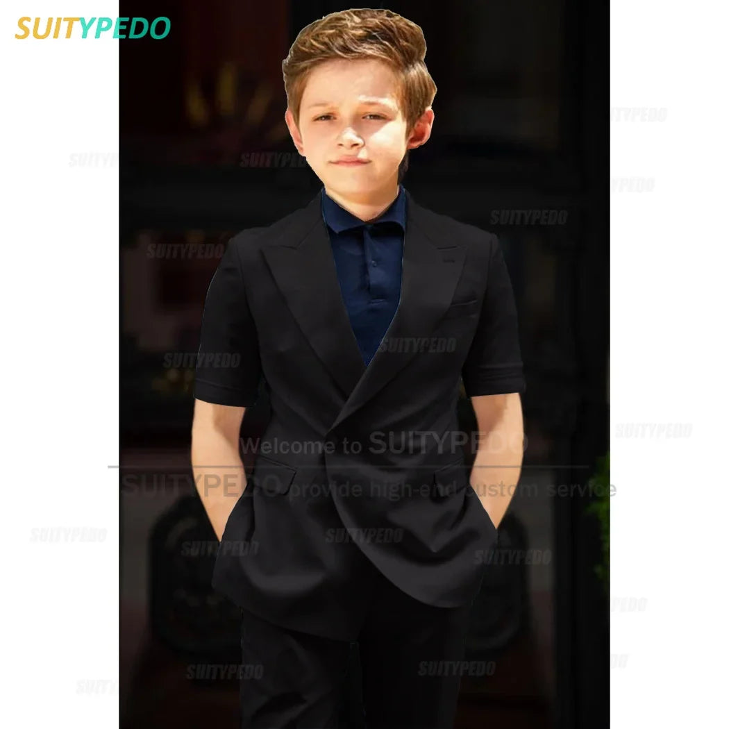 Big Boys Suit Graduation Ceremony Formal Outfits Birthday Party Newest Full Children's Set Homecoming Custom Fashion Costumes