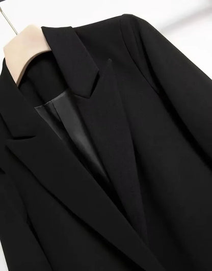 Women's Long Sleeved Lace-Up Blazer Loose Casual Top Korean Fashion Office Blazer Spring Autumn New