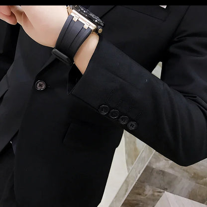 Men's Slim Fit 3-Piece Suit – Blazer, Vest & Pants for Business, Wedding & Smart Casual Wear