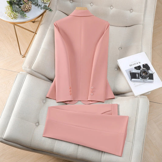 Fashionable professional women's clothing, two-piece pants+blazers, exquisite elegant, 2026 spring/summer new collection
