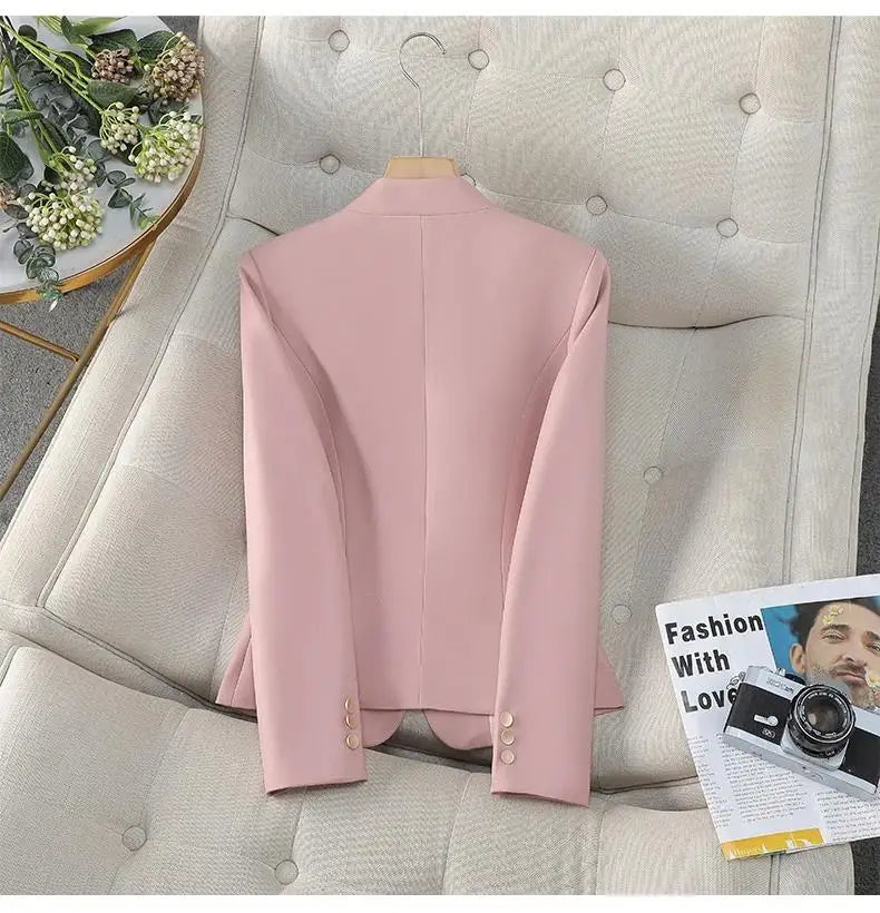 Spring Fashion Slim Fit Blazers Women's Coat Jacket New Autumn Outerwears Elegant Office Lady Casaco Plus Size Veste Femme
