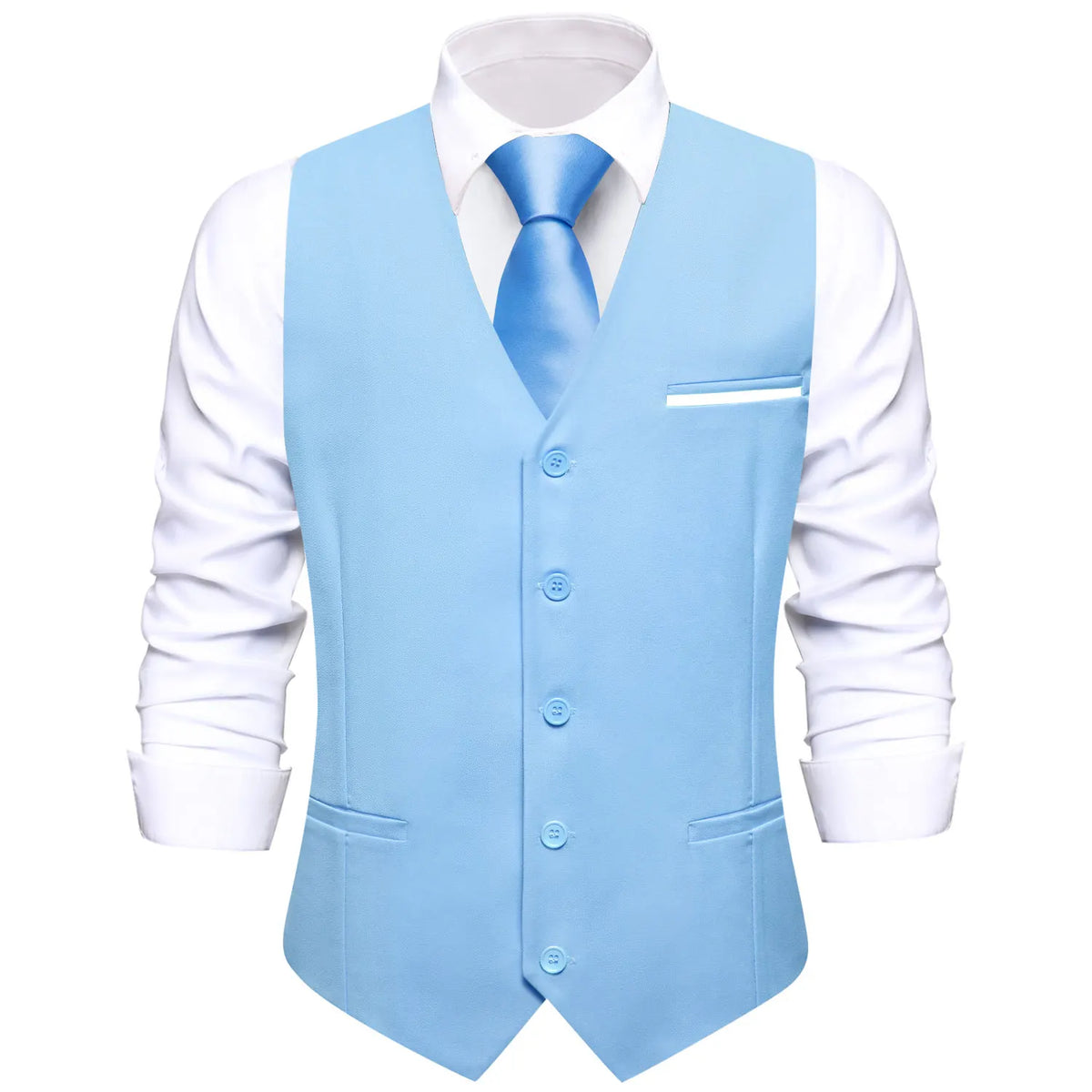 Men's Vest Set — Floral Paisley Waistcoat with Necktie, Pocket Square & Cufflinks for Weddings & Formal Events