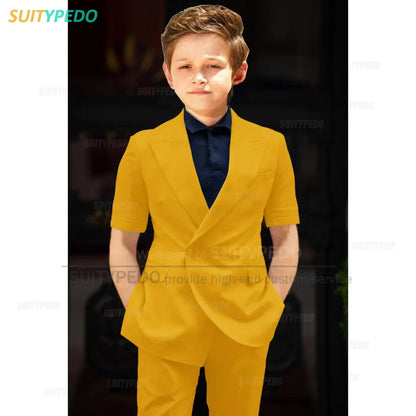 Big Boys Suit Graduation Ceremony Formal Outfits Birthday Party Newest Full Children's Set Homecoming Custom Fashion Costumes