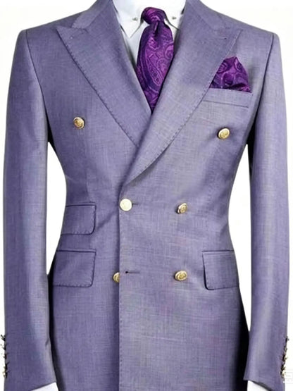 Light Purple Men Suit Blazers Jackets Business Casual Wedding Suit Coat New Spring Summer Beach Formal Wear Slim Fit Blazers