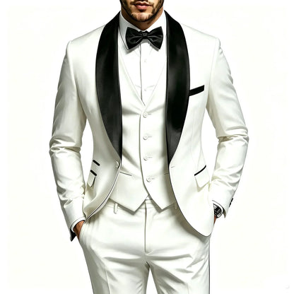 Costume 3 pièces homme, élégant et stylé pour garçons d'honneur et occasions professionnelles, tenue masculine haut de gamme, idéal pour mariages et affaires