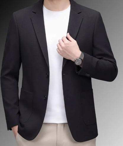 Men's Premium Linen Blend Casual Blazer, Summer Breathable UV Protection Jacket