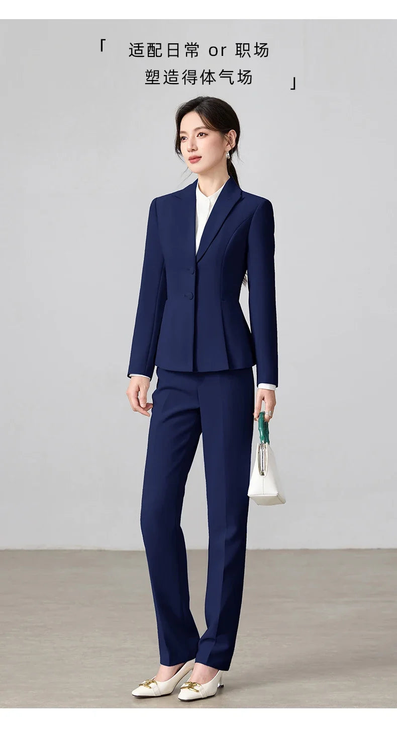 Ladies Business Outfit High-Quality Pants And Suit Jacket Slim Elegant Fashionable 2026 New Arrival