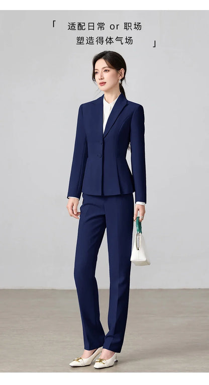 Ladies Business Outfit High-Quality Pants And Suit Jacket Slim Elegant Fashionable 2026 New Arrival