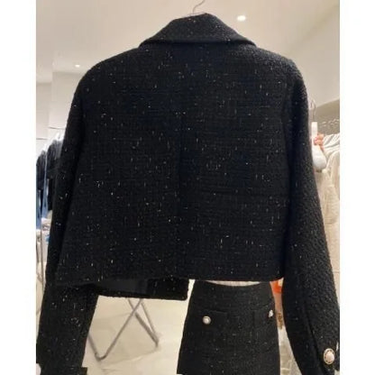 Short Tailored Jacket Little Fragrance Style Loose Fashionable Spring Autumn New Korean Version Ladies' Premium Short Coat