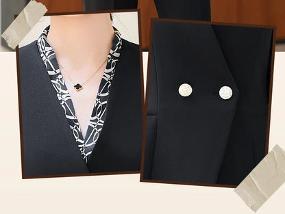 Fashionable professional women's two-piece pant+blazers. Slim fit, elegant  comfortable. 2025 autumn winter new styles