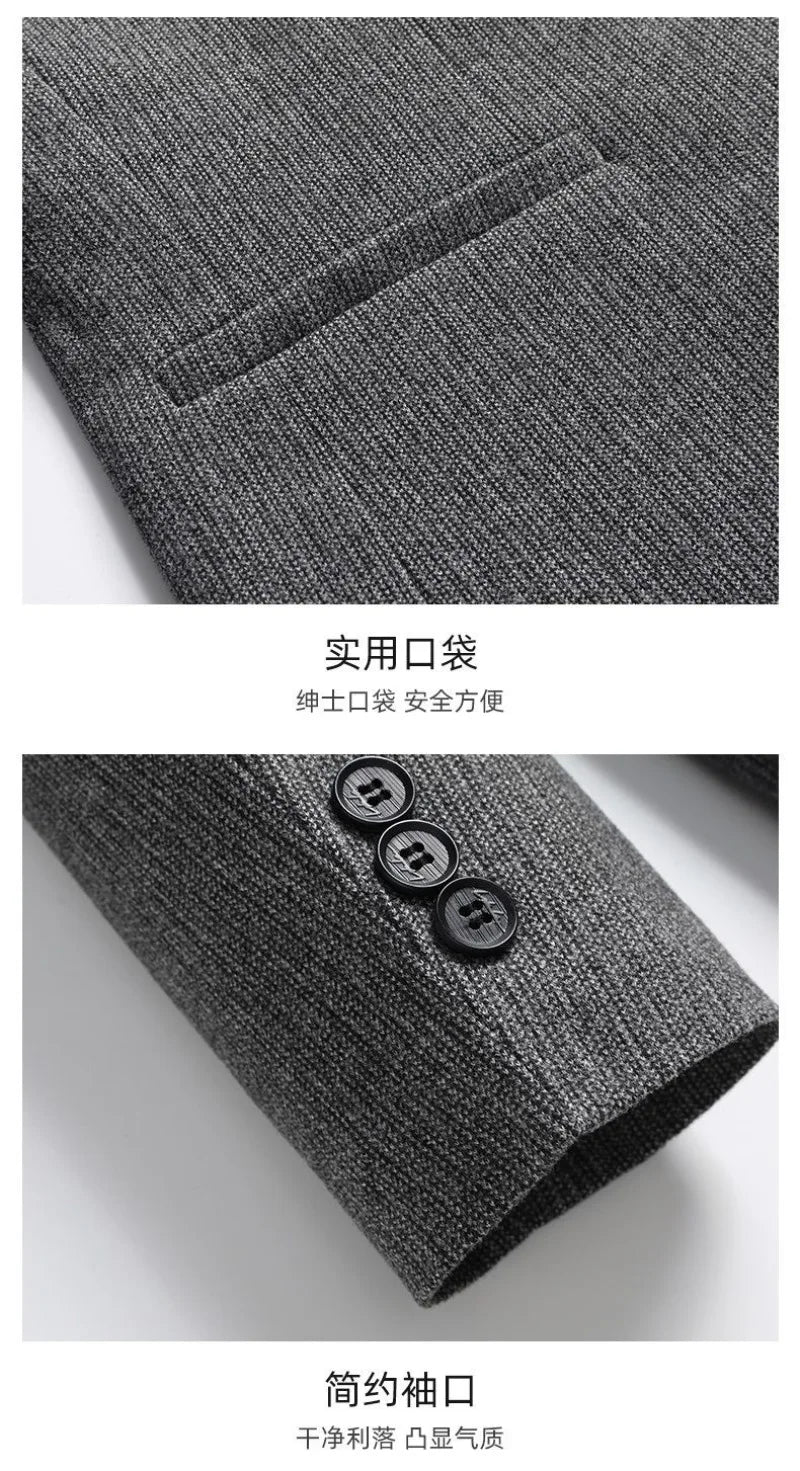 Blazer New Men's Fashionable Outdoor Travel Premium Business Wedding Versatile Host School Fit Casual Korean Version Blazer