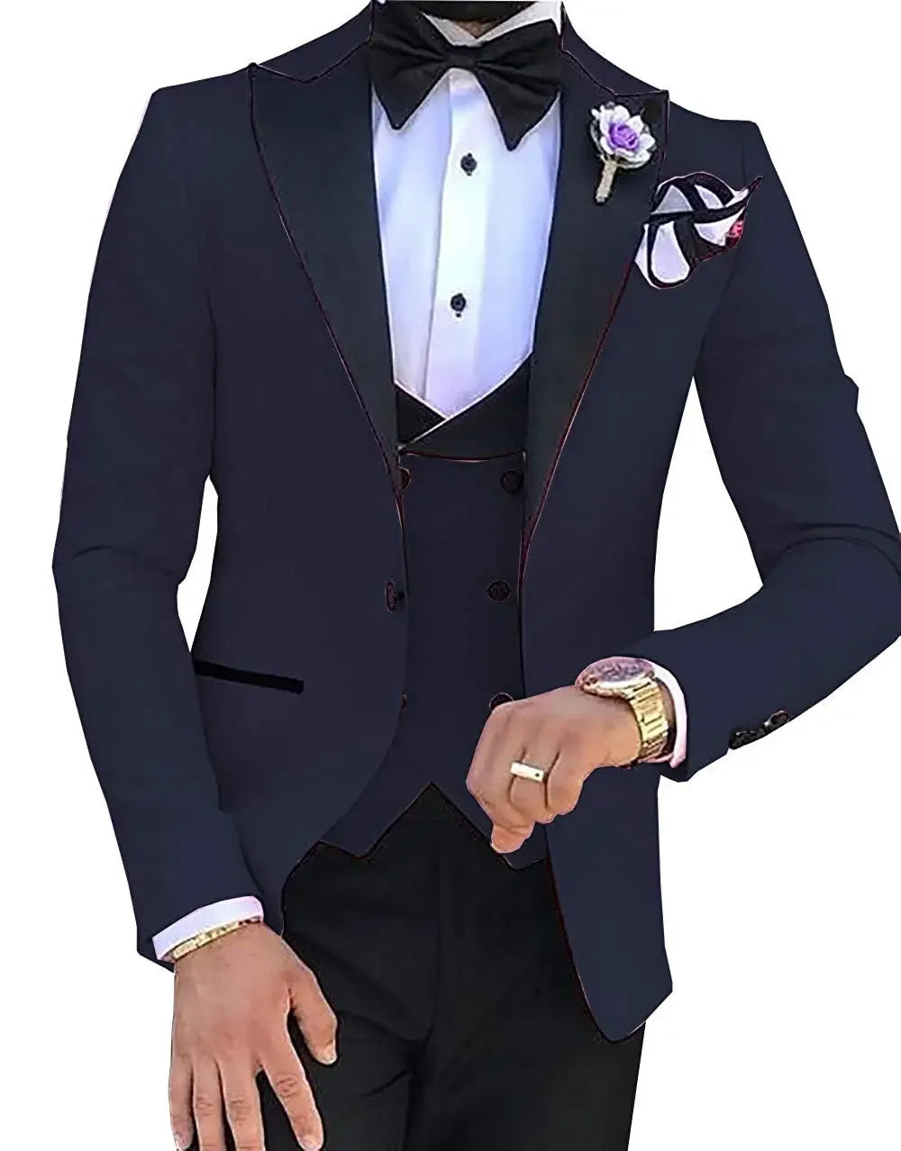 Men wedding Suits For Men Custom Made Groom Groomsmen Tuxedos Wedding Men Suit Terno Masculino(Jacket+Pant+Vest)