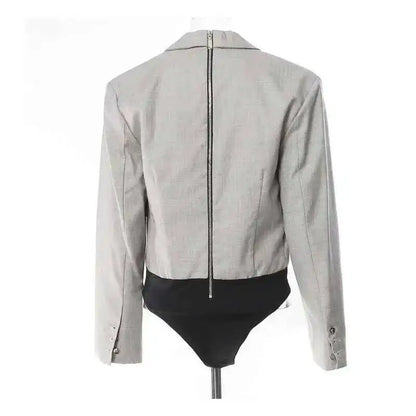 2026 Spring Autumn New Women Jacket Niche Design Pleated Zipper Blazer Stylish Elegant Fashion Coat High-end Jumpsuit H2720
