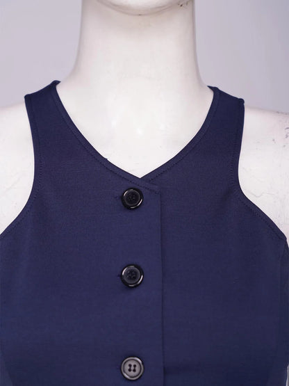 Women Sleeveless Jacket Waistcoat V-neck Fashion Solid Vest Office Lady Suits Vests for Work Communting OL Tops Tank Top Mujer