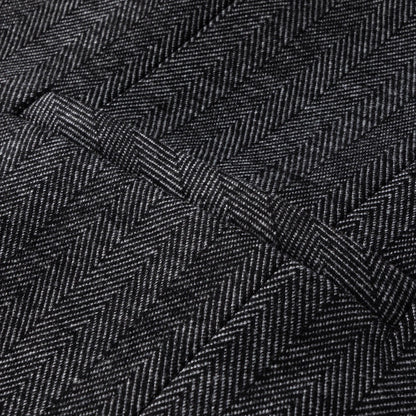 Men's 2024 Business Casual Single Suit Jacket High Quality Herringbone Wool Blend Single Breasted Stylish Handsome Line Bag