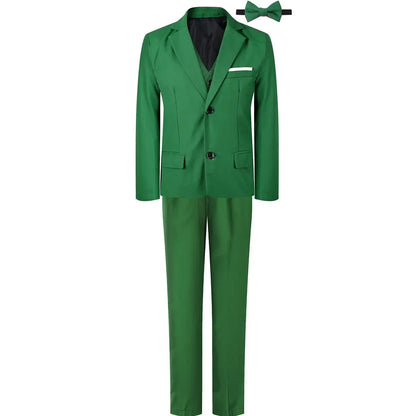 Kids Clothes Boys Suit Wedding Formal Outfit Set Children Easter Church Gentleman Ring Bearer Perform Tuxedo Teenagers Blazer