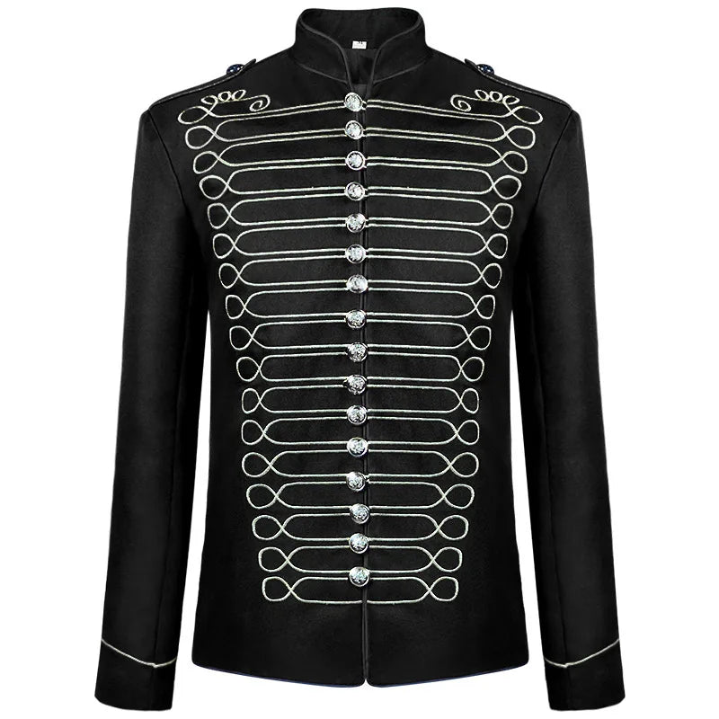 Blazer - Men's Medieval Revival Banquet Formal Wear Studio Wedding Performance Costume Drummer Costume Halloween Fashion Casual