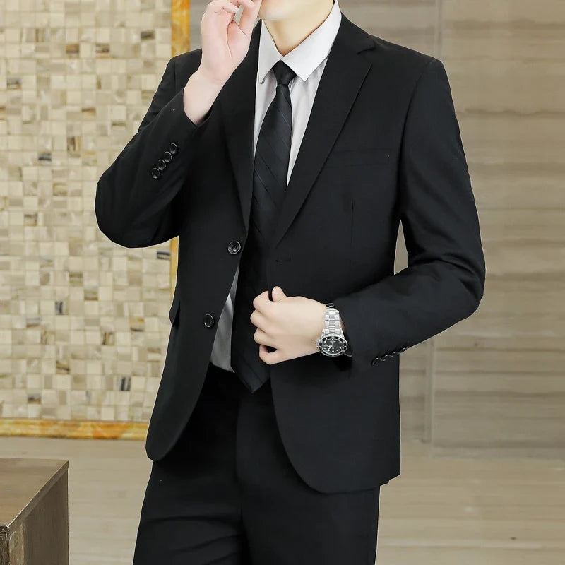 Men's Two-Piece Suit Blazer and Trousers for Wedding Business and Smart Casual Occasions