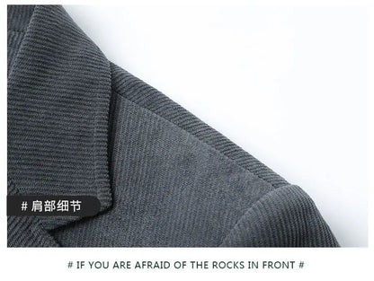 High-quality New Men's Fashionable and Stylish Corduroy Suits for Banquets, Business and Casual Wear, Versatile Suits
