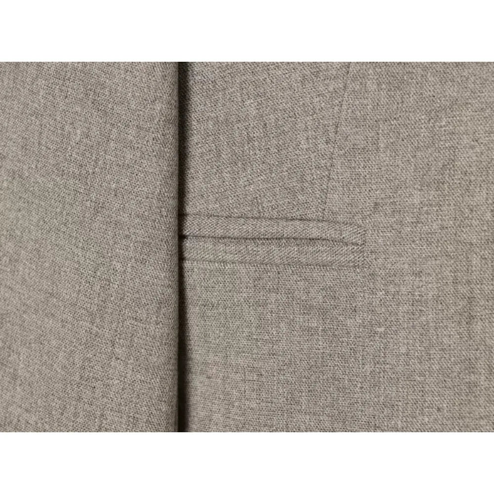Elegant Women Tailored Blazers with Lapel Buttons New in Fitted Blazer with False Double Welt Pockets Spring Taupe Brown Outwear
