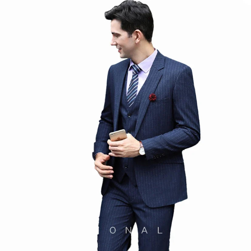 Men's Plus Size Checkered Vest – Single Breasted Formal Waistcoat for Weddings & Groomsmen