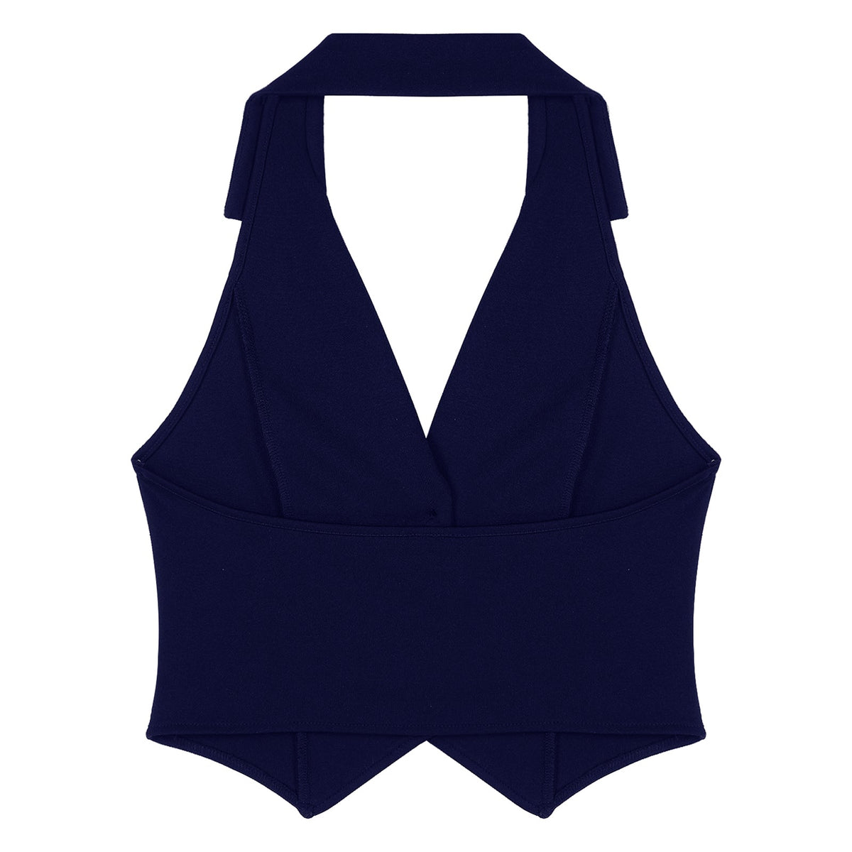 Elegant Women's Halter Vests Sleeveless Suits Waistcoat Mujer OL Office Ladies Crop Top for Business Commuting Formal Clothes