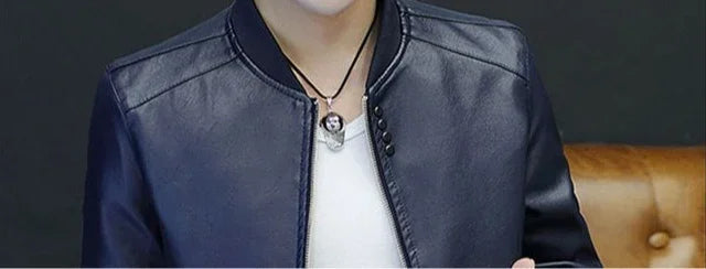 Brown Casual Men's Suit Jackets Trendy 2025 Korean Style Clothes Male Leather Blazer Single Models Luxury Designer Menswear Coat
