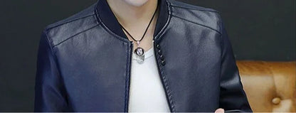 Brown Casual Men's Suit Jackets Trendy 2025 Korean Style Clothes Male Leather Blazer Single Models Luxury Designer Menswear Coat